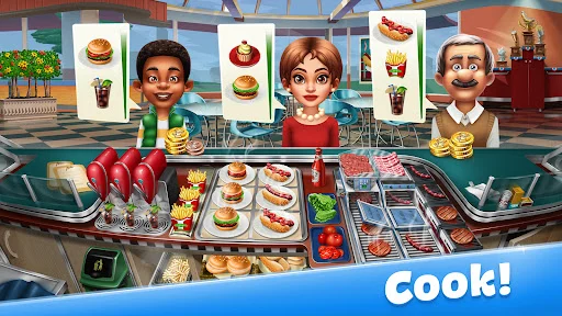 Descargar Cooking Fever APK – Cocina Platos Deliciosos Gratis - Screenshot 1