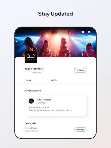 Descarga Tape Members: Mantente al tanto de los eventos en Tape London - Screenshot 4