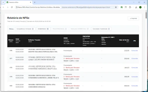 Descargar NFSe: Facturas Electrónicas XML y PDF – Extensión - Screenshot 3