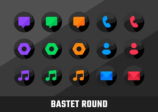 Descargar Bastet Icon Pack: 3800 Iconos Redondos y Oscuros - Screenshot 5