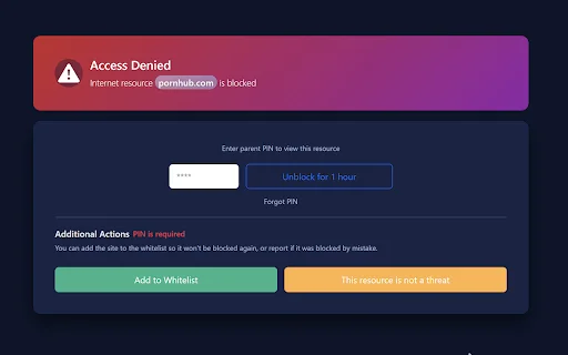 AlionWeb: Bloqueador de Sitios Maliciosos y Control Parental - Screenshot 4