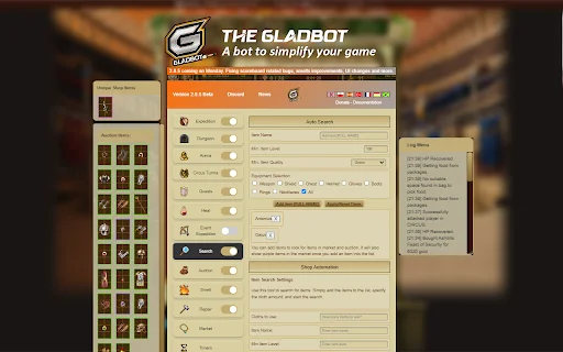 Gladbot para Gladiatus: Automatiza tu Juego y Gana Ventaja - Screenshot 2