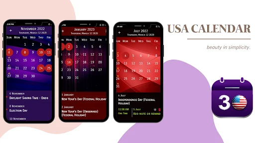 Descargar US Calendar 2026: Calendario con Festivos y Recordatorios - Screenshot 8