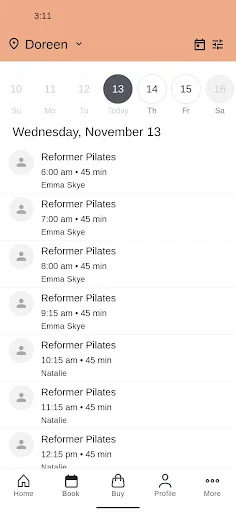 Descarga Gia Pilates App – Reserva tus clases de forma rápida y fácil - Screenshot 2