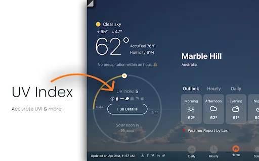 UV Weather: Pronóstico del tiempo en tiempo real y radar en vivo - Screenshot 3