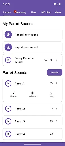 Descarga Parrot Sounds: Melodías Vibrantes y Divertidas – Gratis - Screenshot 1