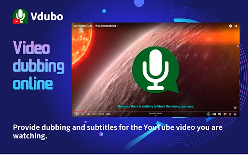 Vdubo: Doblaje AI para YouTube – Traduce y Escucha en Español - Screenshot 1
