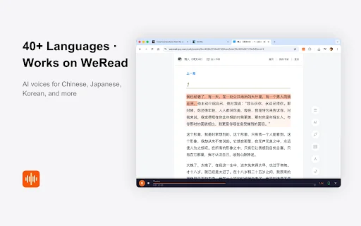 CastReader: Lector de voz AI gratuito para Kindle, PDF y artículos - Screenshot 4