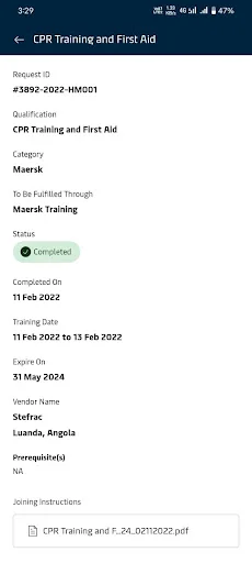 Descargar Maersk Training TMS – Gestiona tu Formación en Línea - Screenshot 6