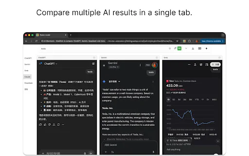 AI Compare: Compara ChatGPT, Gemini y Claude con un solo clic - Screenshot 2