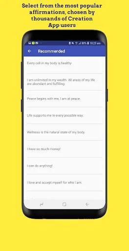 Creation – Voice Affirmations: Graba y escucha tus afirmaciones - Screenshot 2