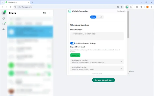 WA Bulk Sender Pro: Envío Masivo en WhatsApp Fácil y Rápido - Screenshot 1