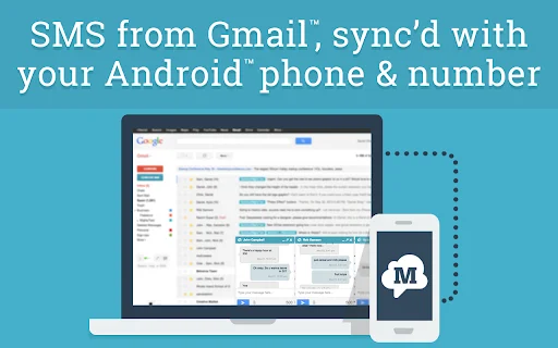 SMS desde Gmail y Facebook con MightyText – Envía SMS Gratis - Screenshot 1