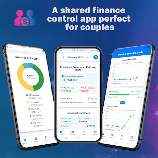 Descargar Couple Finance para Parejas – Gestión de Gastos Gratis - Screenshot 1