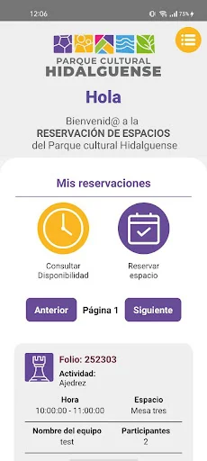 Reserva tu Espacio en el Parque Cultural Hidalguense – App Oficial - Screenshot 4