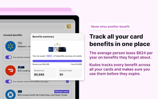 Kudos: Maximiza tus Recompensas y Cashback en Compras Online - Screenshot 5