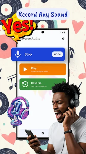 Descarga Reverse Audio: Reverse Singing – Invierte tu voz Gratis - Screenshot 2