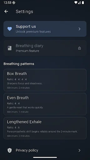 Descarga Just Breathe Now – Ejercicios de Respiración Box Gratis - Screenshot 5