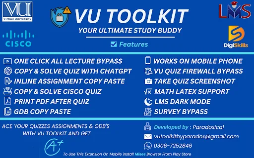 VU Toolkit: La mejor extensión para optimizar tus estudios y exámenes - Screenshot 1