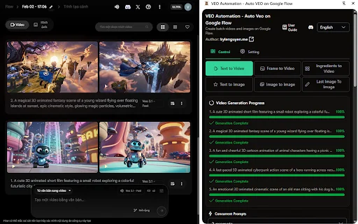 VEO Automation: Automatiza Google Flow y Crea Contenido a Escala - Screenshot 1