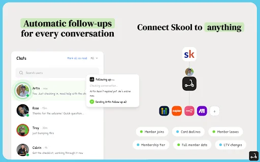 Skoot CRM: Automatiza tu Comunidad Skool y Aumenta tus Ingresos - Screenshot 1