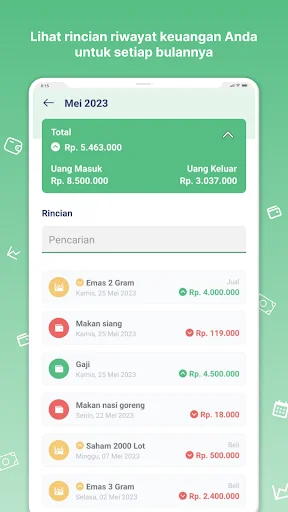 Descargar Pitih: Gestiona tus Finanzas Personales Offline - Screenshot 4