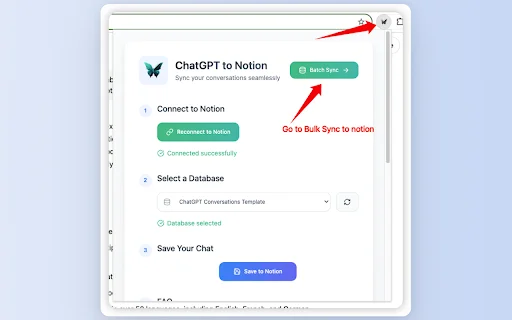 Save ChatGPT to Notion: Exporta tus chats fácilmente - Screenshot 2