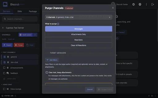 Discrub: Gestiona, Exporta y Limpia tus Mensajes de Discord Gratis - Screenshot 4