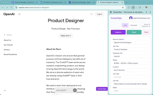 CareerOps: Optimiza tu Búsqueda de Empleo y Organiza tu Red Profesional - Screenshot 3