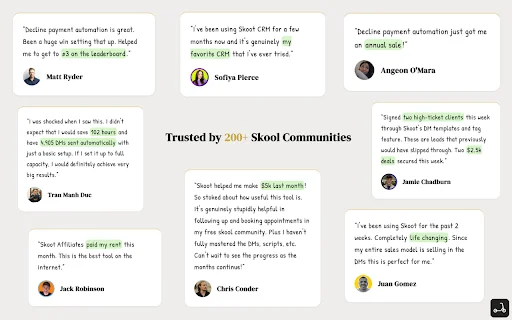 Skoot CRM: Automatiza tu Comunidad Skool y Aumenta tus Ingresos - Screenshot 5