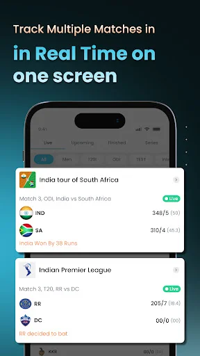 Cricket LineX: Marcador de Cricket en Vivo y Resultados Rápidos - Screenshot 8