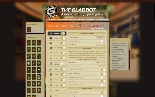 Gladbot para Gladiatus: Automatiza tu Juego y Gana Ventaja - Screenshot 1