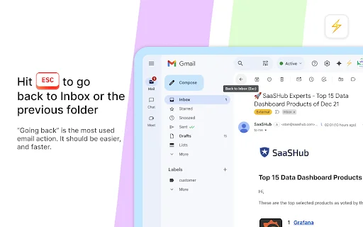 CMDK: Potencia Gmail con Atajos y Productividad – Descarga Ahora - Screenshot 3