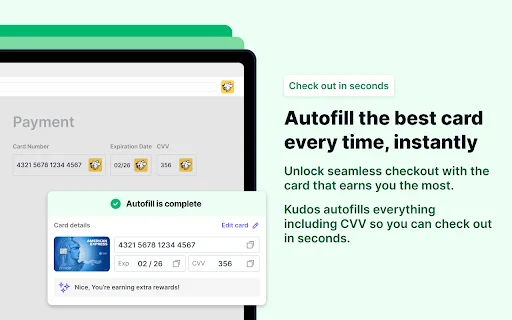 Kudos: Maximiza tus Recompensas y Cashback en Compras Online - Screenshot 3