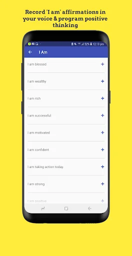 Creation – Voice Affirmations: Graba y escucha tus afirmaciones - Screenshot 7