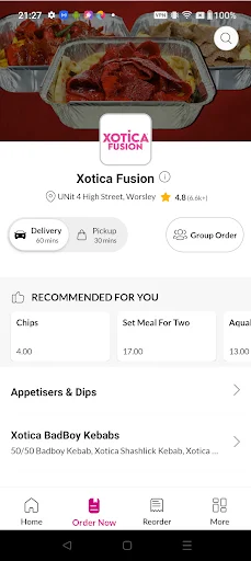 Descargar Xotica Fusion: Pide Comida y Ofertas Exclusivas - Screenshot 3