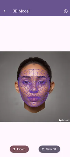 Descarga 3D Face Model Maker – Crea Mallas 3D de tu Rostro - Screenshot 1
