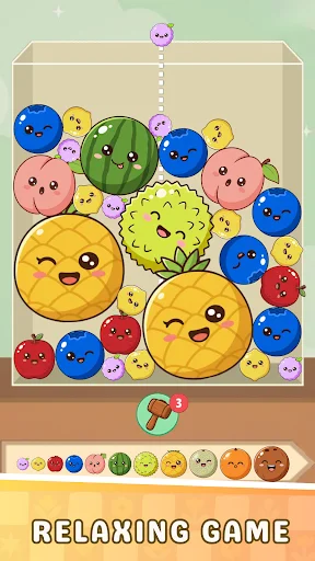 Descarga Fruit Drop Satisfy-Juicy Merge – Juego de Puzzle Gratis - Screenshot 1