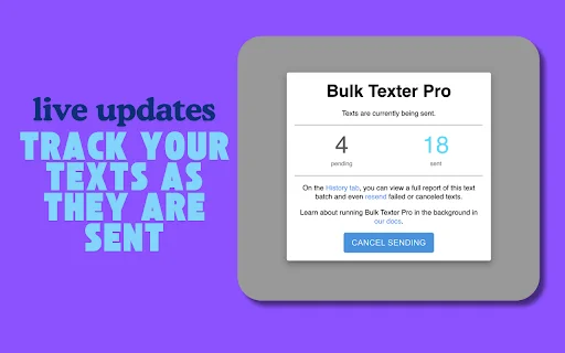 Bulk Texter Pro: Envía mensajes masivos personalizados y ahorra tiempo - Screenshot 4