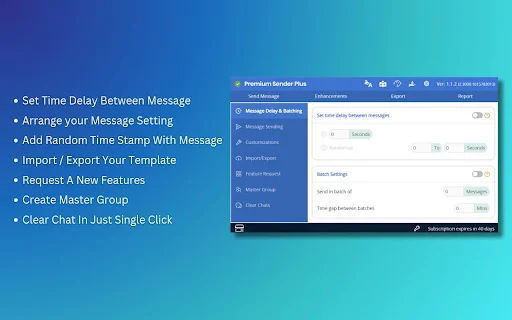 Premium Sender Plus: Envía Mensajes Personalizados Fácilmente - Screenshot 4