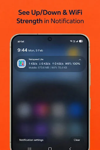 Descargar Netspeed Lite APK – Monitor de Velocidad de Internet - Screenshot 8