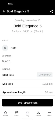 Reserva tu cita en BLADE Oman – La mejor barbería en tu móvil - Screenshot 3