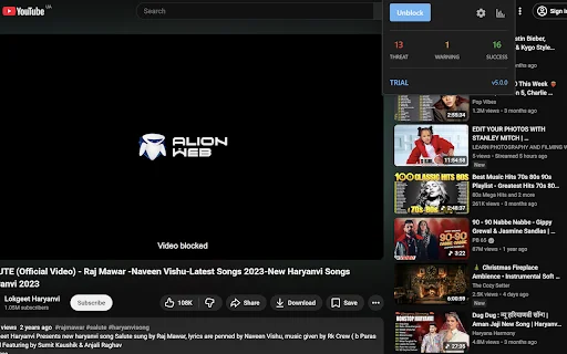 AlionWeb: Bloqueador de Sitios Maliciosos y Control Parental - Screenshot 5