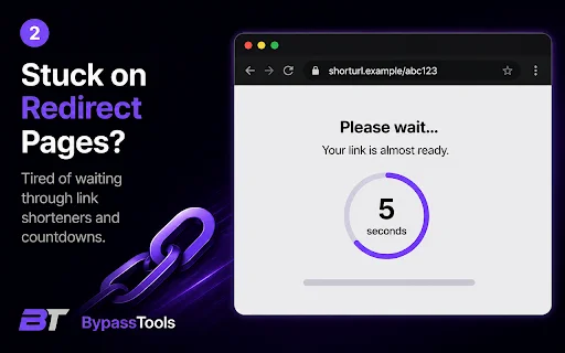 Bypass Tools Helper: Navega más rápido y evita redirecciones - Screenshot 2