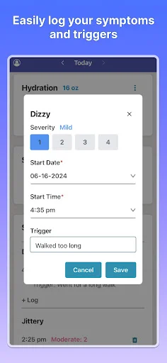 POTSie: Gestión Integral para POTS – Seguimiento y Salud - Screenshot 4
